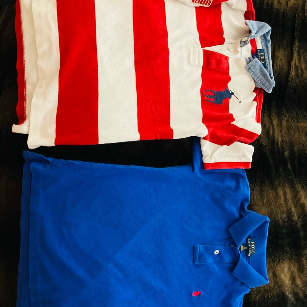 Two, polo brand, collared shirts.